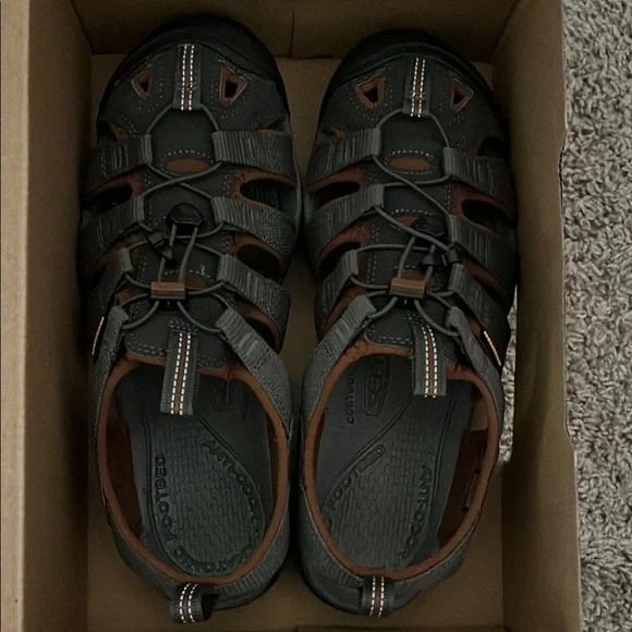 Keen | Shoes | Keen Black And Brown Outdoor Sandals With Toe  display picture 1